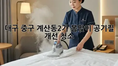 대구 중구 계산동2가 봄맞이 공기질 개선 청소