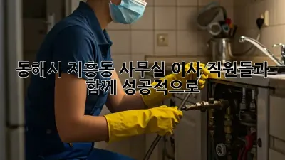 동해시 지흥동 사무실 이사, 직원들과 함께 성공적으로!